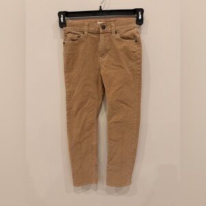 Crewcuts J.Crew Boys Corduroy Pants Size 8 Tan Slim Fit Cotton New